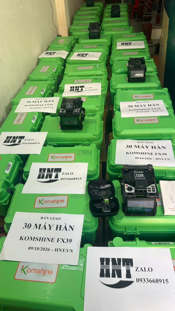 Máy Hàn Cáp Quang Fx39 | Chất Lượng Top Đầu, Có Co, Cq Hóa Đơn 30 Set Fx39 Ban Giao
