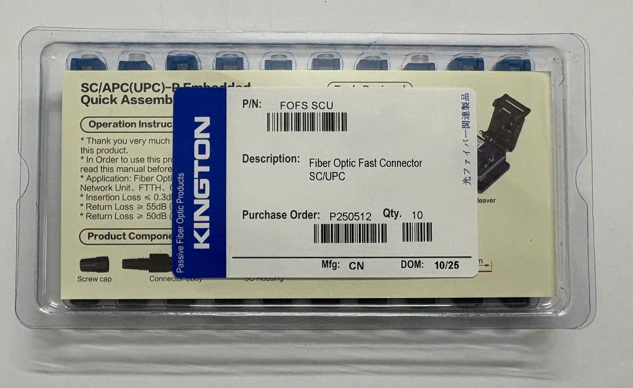 Đầu Nối Fast Connector Sc/Upc | Hãng Kington Chất Lượng, Giá Tốt Upc 2